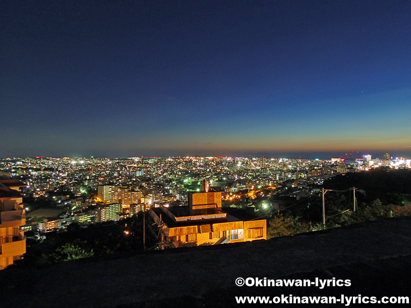 首里城(西のアザナ展望台)からの夜景