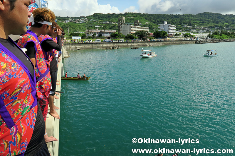 流れ船(三番バーリー)@奥武島海神祭