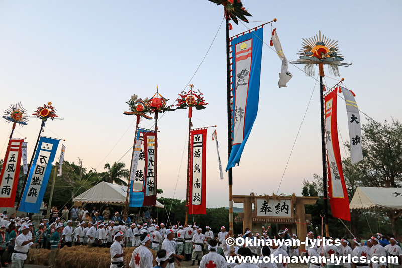 余興(旗頭の舞)@平成30年大浜豊年祭,石垣島