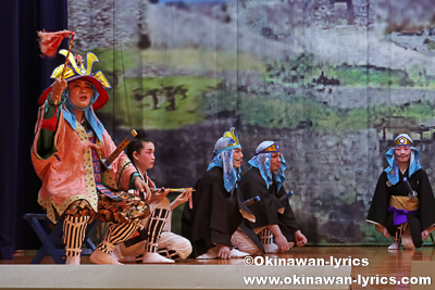 組踊「久志の若按司」@名護市の数久田区豊年祭