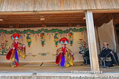琉球舞踊「四つ竹」@首里城公園「新春の宴2022」