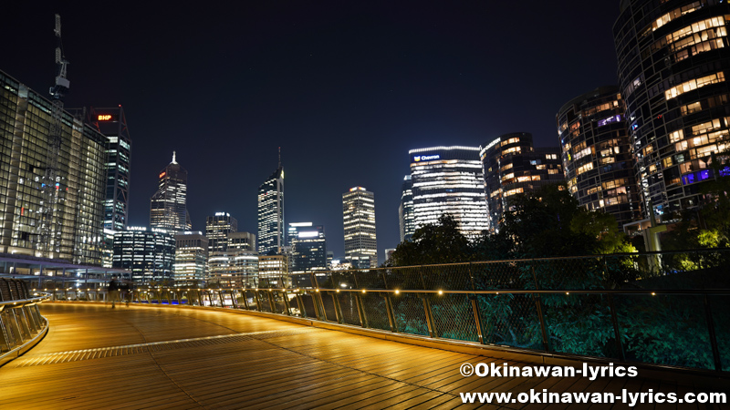 エリザベスキー橋からの夜景@パース(西オーストラリア州)