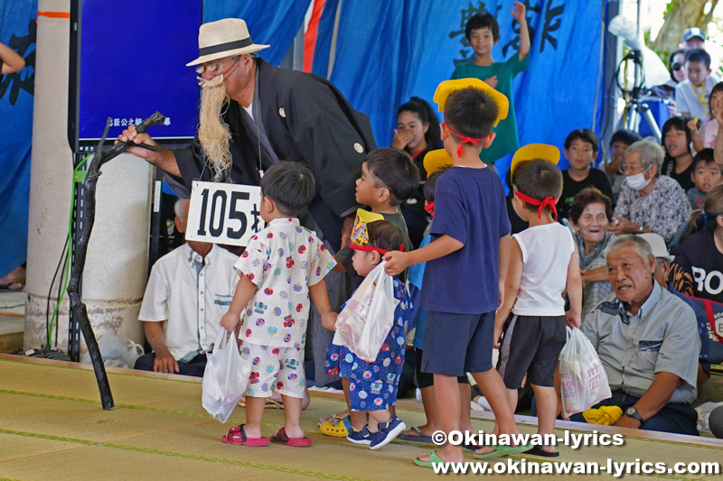 白髪の老人@多良間島の八月踊り(塩川)