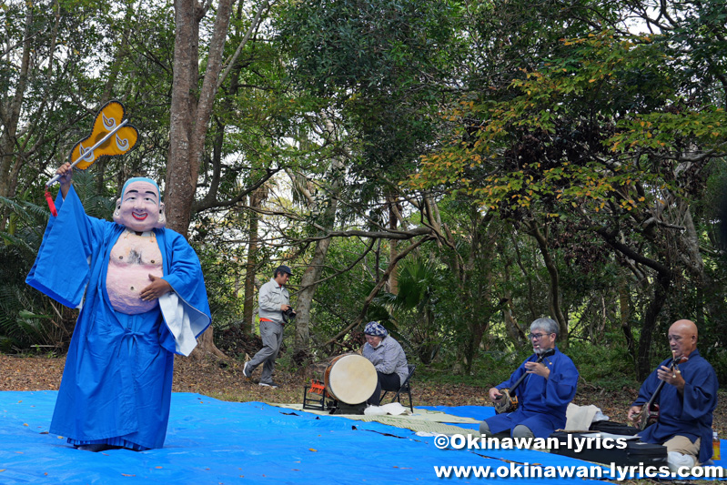 アサギ庭での奉納舞踊「ミルク」@名護城奉納例祭(名護市城区の豊年祭)