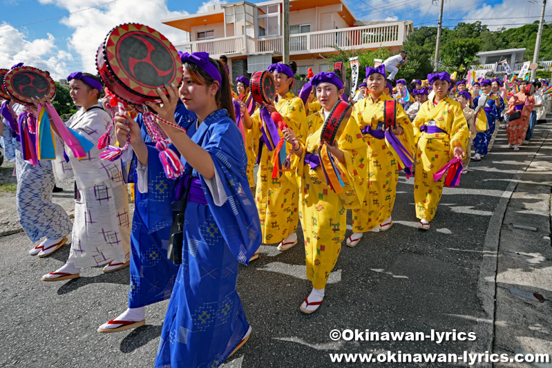 東の女踊り@南風原町の津嘉山大綱曳き