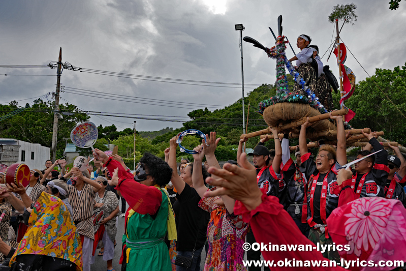 西の道ジュネー@浜比嘉島の比嘉区豊年祭