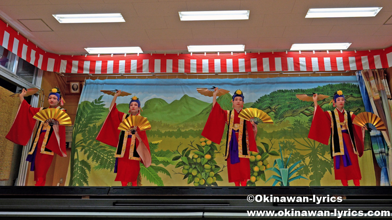琉球舞踊「四季口説」@大宜味村根路銘・上原区の豊年祭