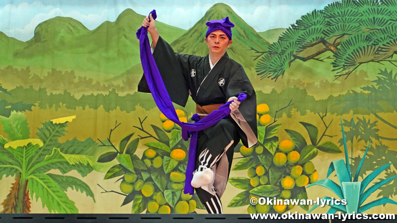 琉球舞踊「高平良万才」@大宜味村根路銘・上原区の豊年祭
