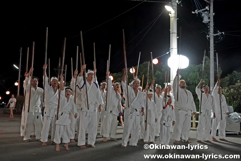 棒方@名護市の古我知区豊年祭