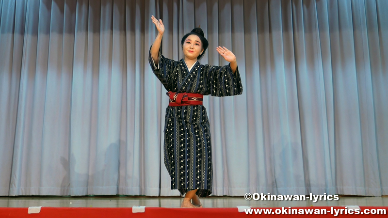 琉球舞踊「汀間当」@名護市の古我知区豊年祭