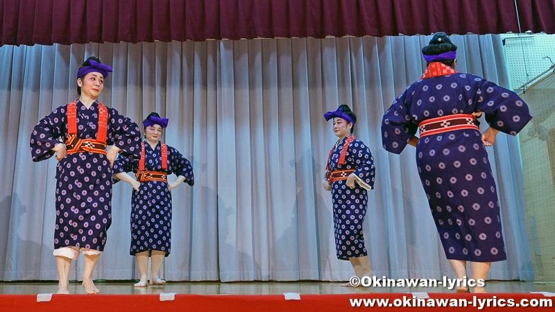 琉球舞踊「取納奉行」@名護市の古我知区豊年祭