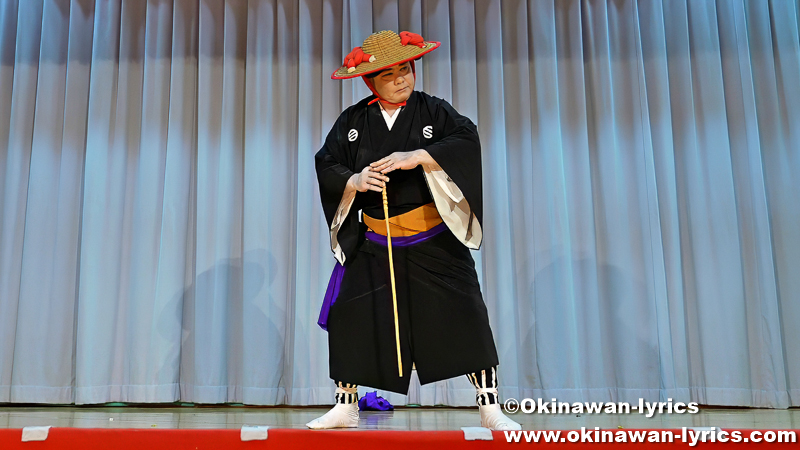 琉球舞踊「高平良万才」@名護市の古我知区豊年祭