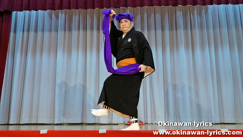 琉球舞踊「高平良万才」@名護市の古我知区豊年祭