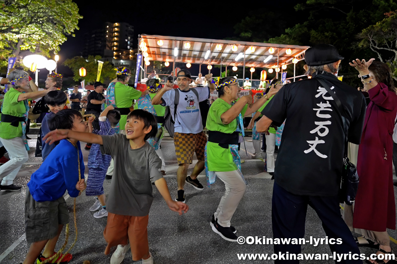 カチャーシー@浦添市の城間松明大綱引