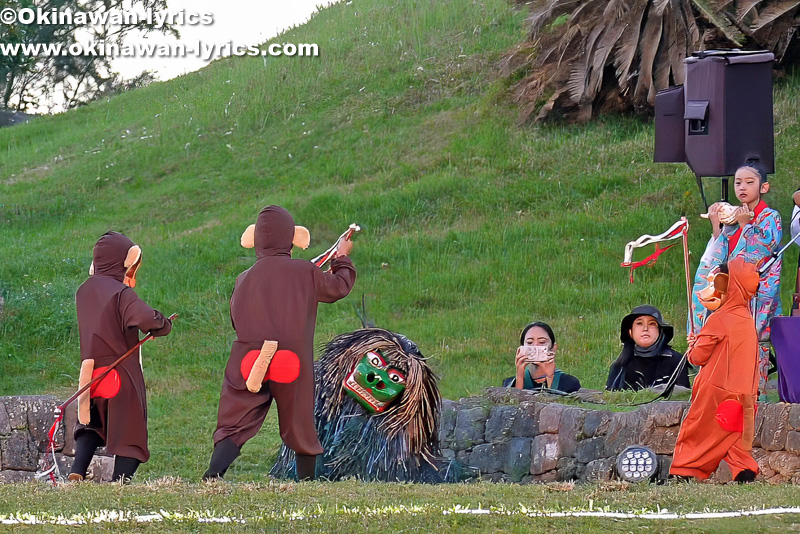 うるま市上江洲の獅子舞@全島獅子舞フェスティバル