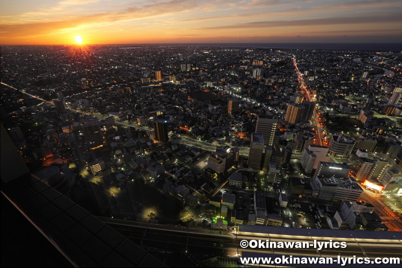 2025年最後の朝日と夜景の比較明合成@オークラアクトシティホテル浜松