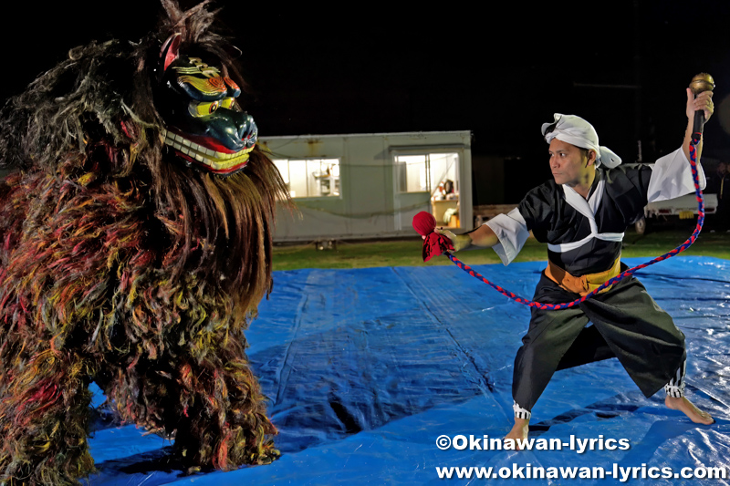 中城村津覇の獅子舞@ハチウクシー(初起こし) 2026