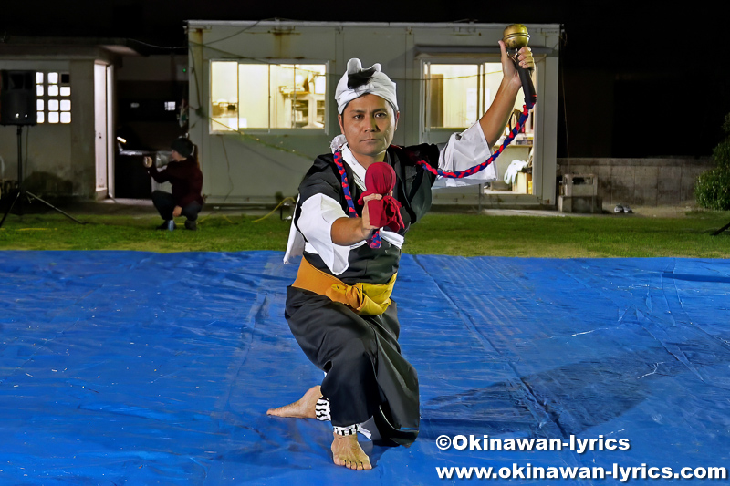 ワクヤーの舞い@中城村津覇の獅子舞(初起こし)