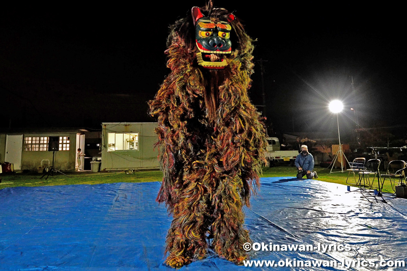 マースダーカー(マース高)@中城村津覇の獅子舞(初起こし)
