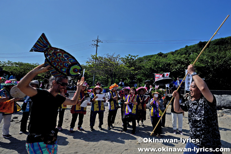カチャーシー@平安座島のサングヮチャー