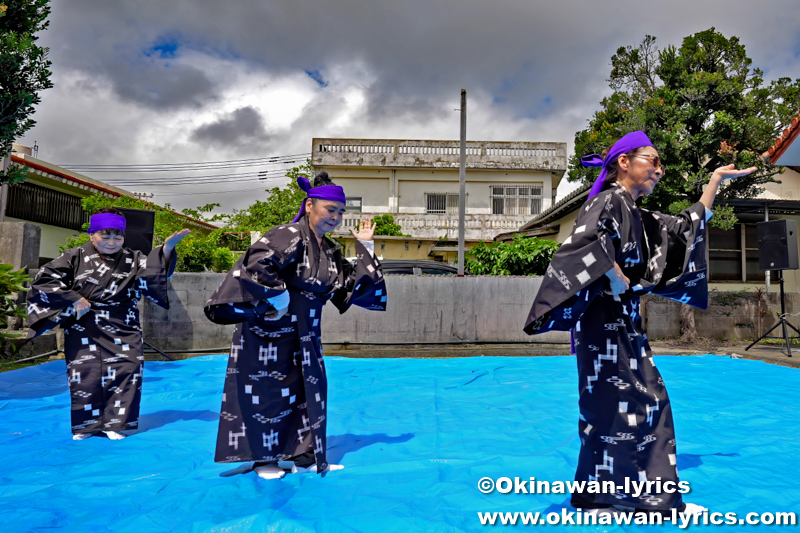 琉球舞踊「浜千鳥」@安慶名区神獅子奉納祭