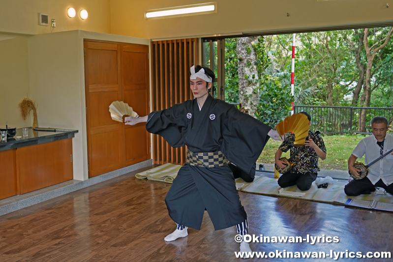 田井等アサギで琉球舞踊「上り口説」@名護市田井等・親川豊年祭